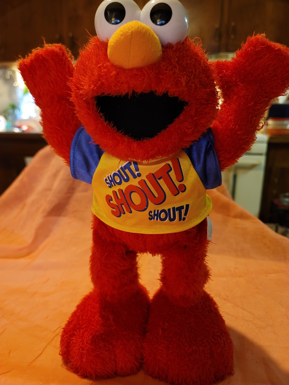 Fisher-Price Red Elmo Character with Yellow Tee